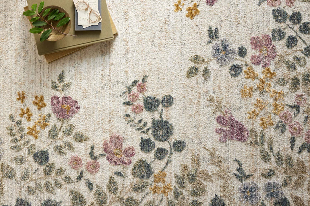 Rifle Paper Co x Loloi Provence Collection Abbey Ivory Rug