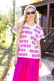 Queen of Sparkles - Howdy Y'all Colorblock Tee