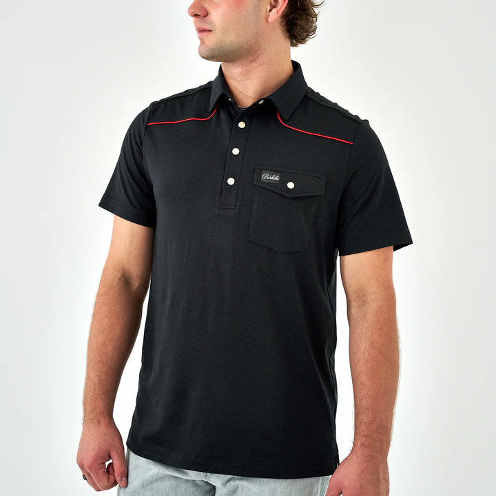 Burlebo Pearl Snap Performance Polo