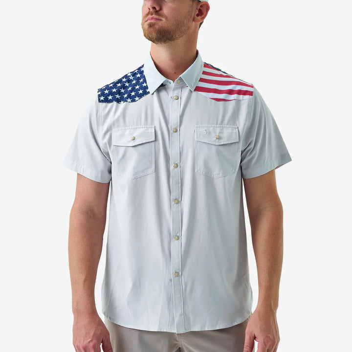 Burlebo Men's All American Performance Western Shirt