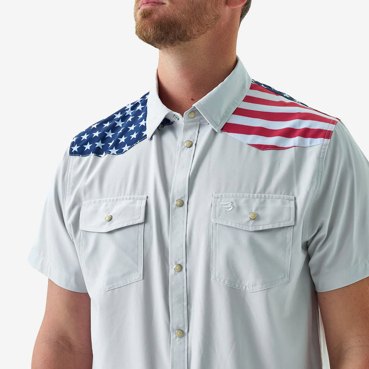 Burlebo Men's All American Performance Western Shirt