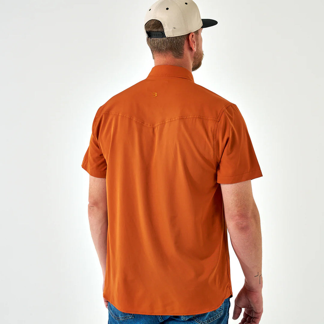 Burlebo Orange Performance Western Shirt