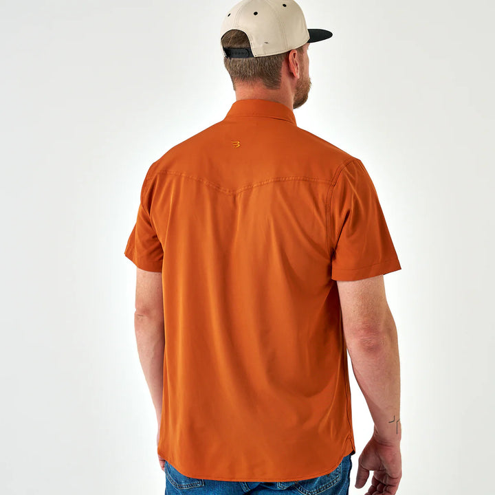 Burlebo Orange Performance Western Shirt