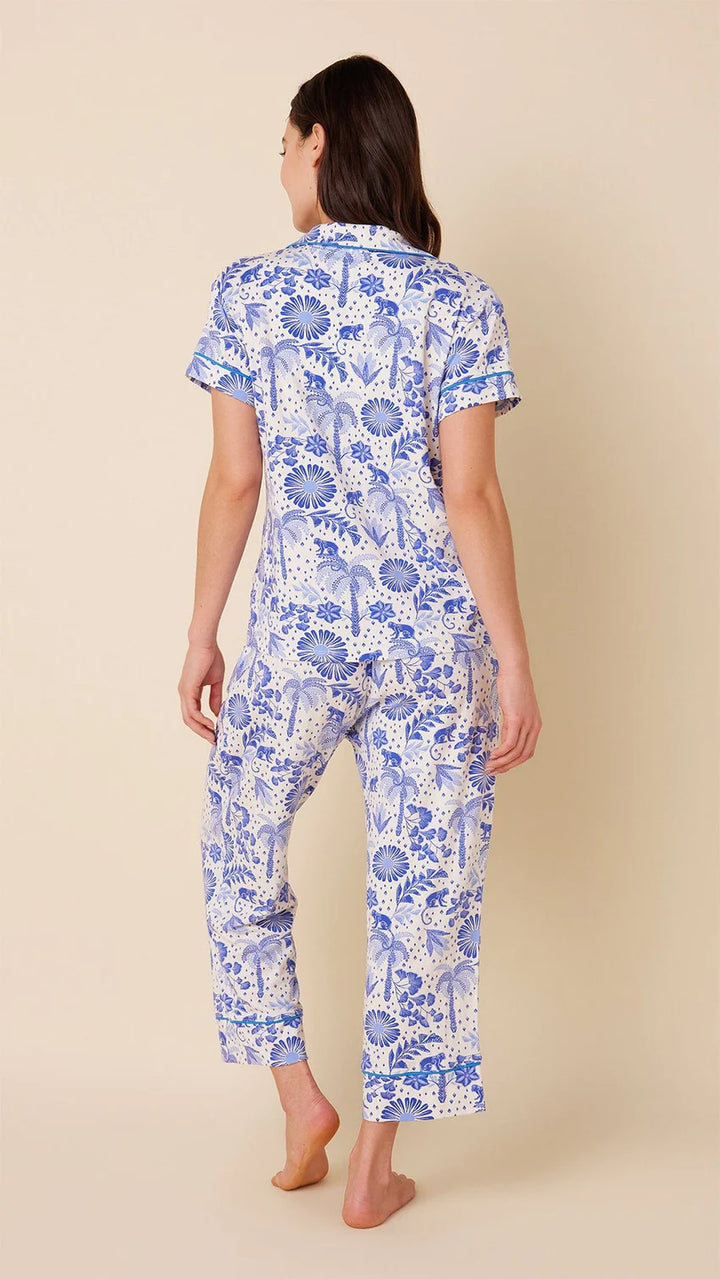 The Cat's Pajamas - Palmera Pima Knit Capri Pajama Set
