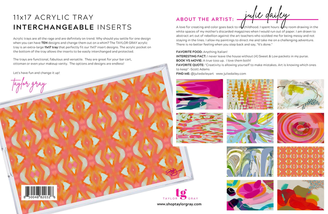 Taylor Gray - Interchangeable Paper Inserts - Julie Dailey