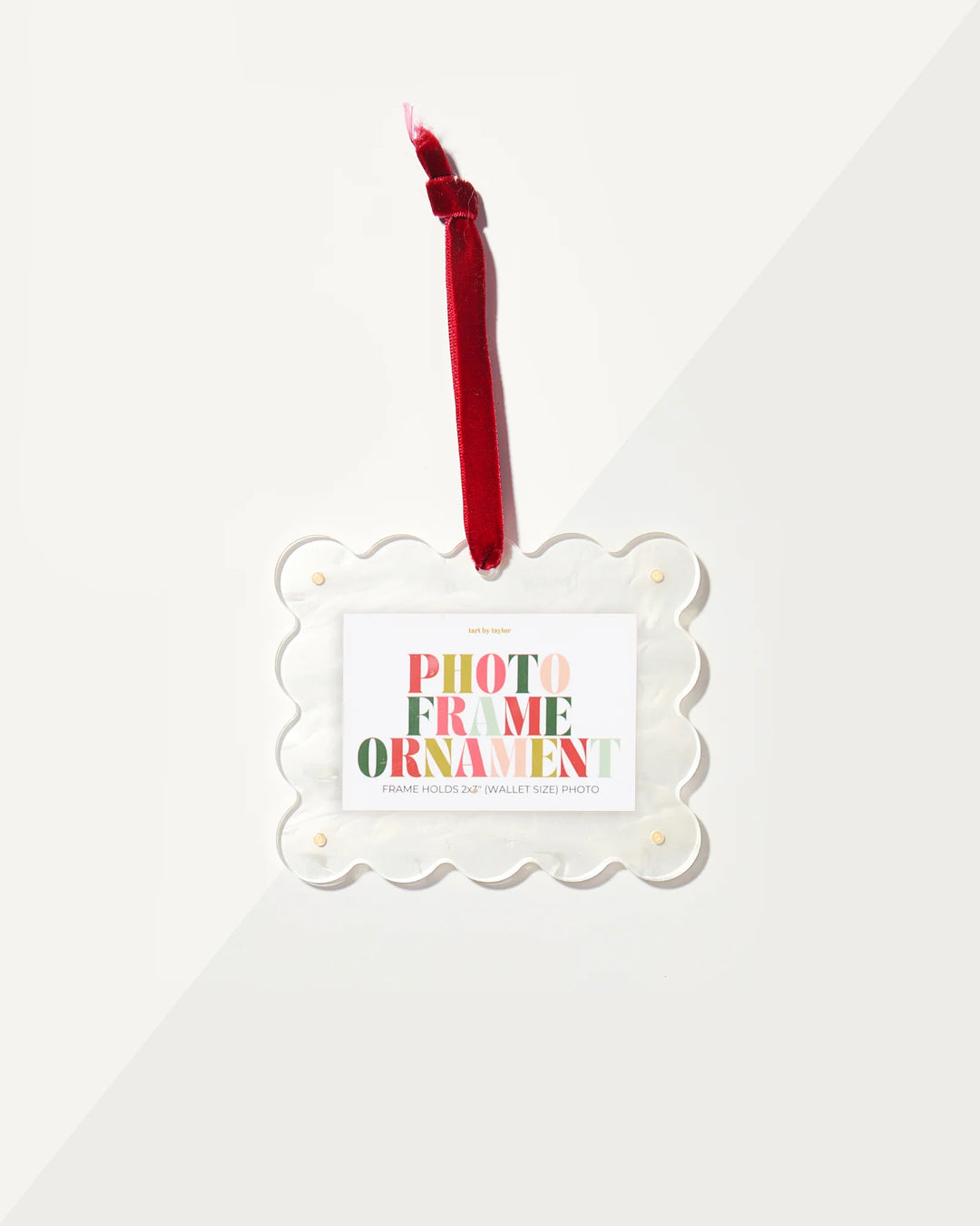 Tart by Taylor Pearl White Frame Ornament