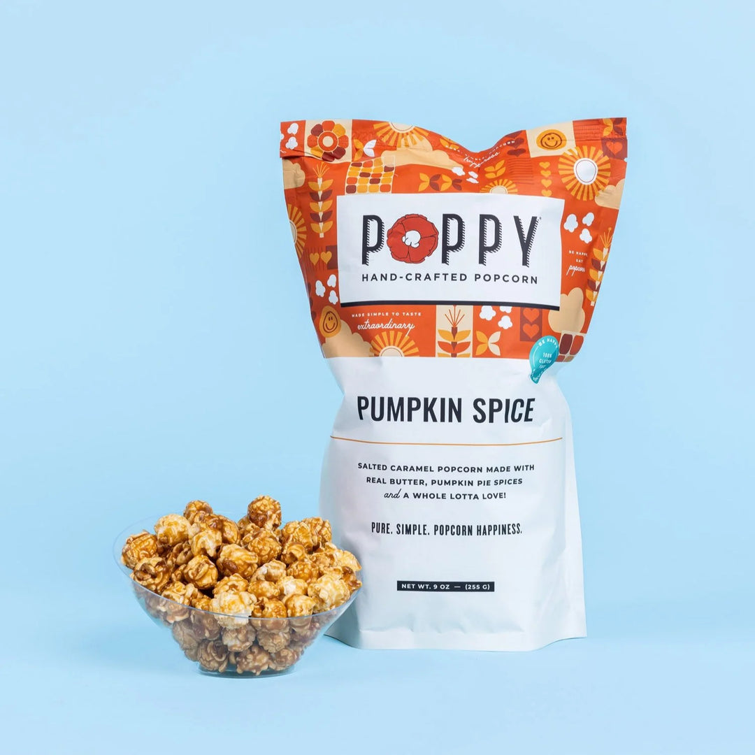 Poppy Handcrafted Popcorn Pumpkin Spice Market Bag