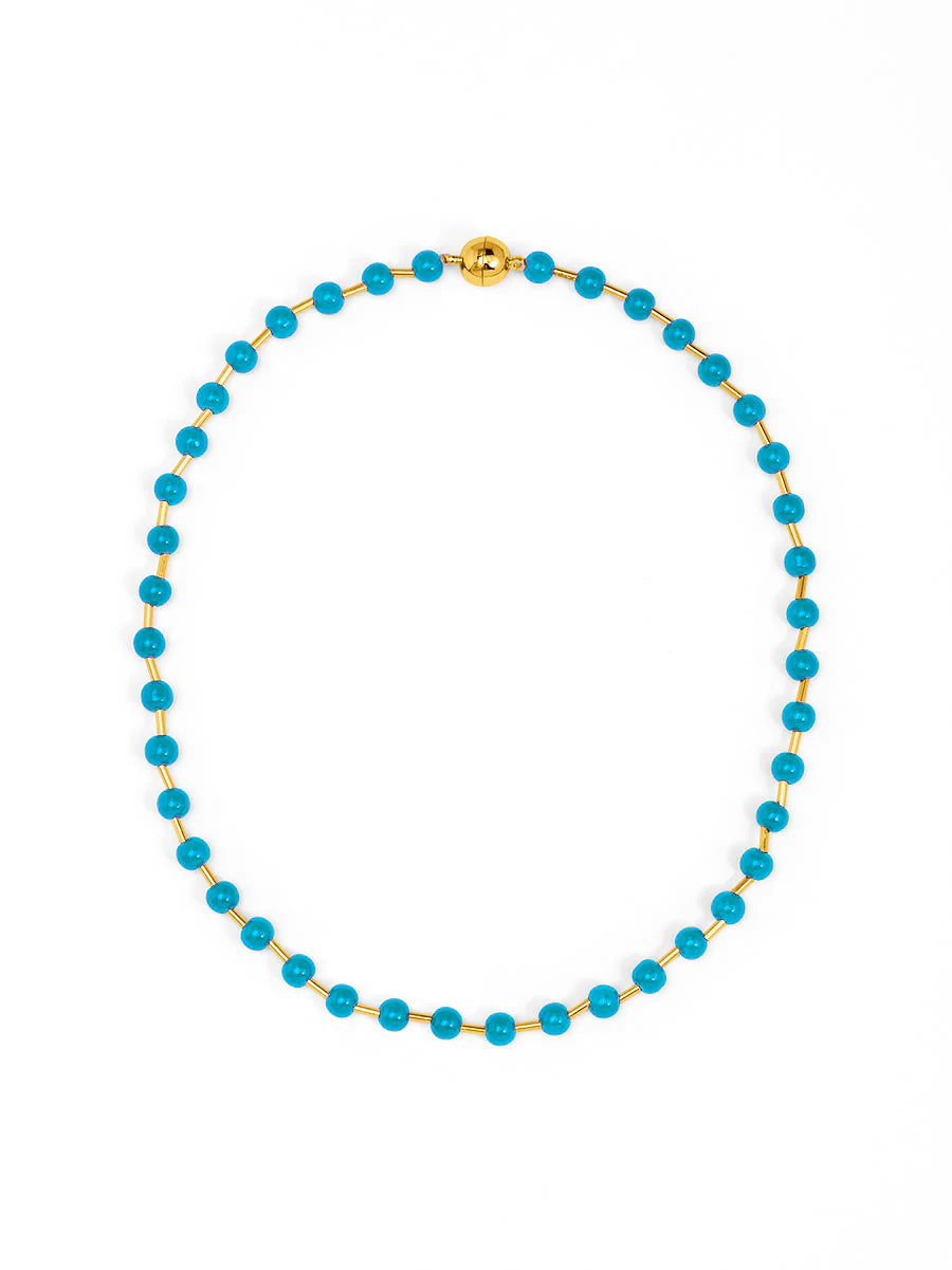 Zenzii Poppy Magnet Short Necklace