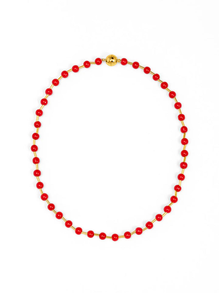 Zenzii Poppy Magnet Short Necklace