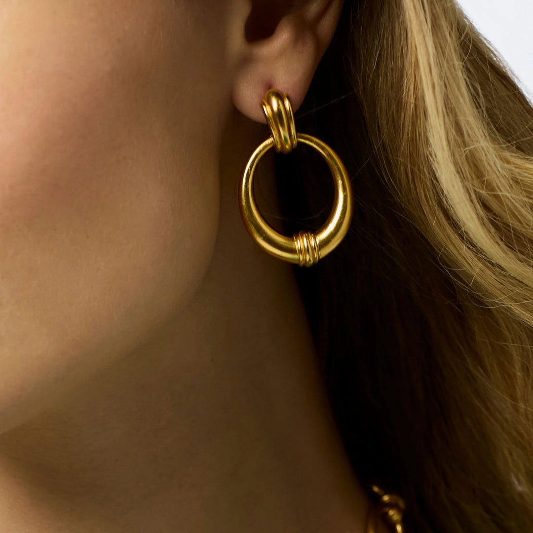 Julie Vos Portofino Doorknocker Earring