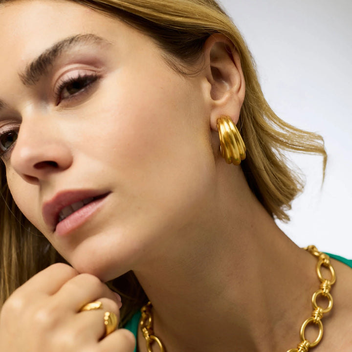 Julie Vos Portofino Statement Hoop Earring