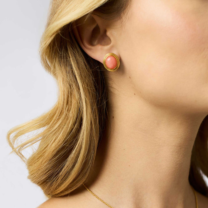 Julie Vos Portofino Stone Stud Earring