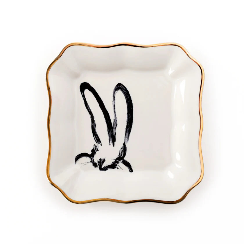 Hunt Slonem Bunny Portrait Plate