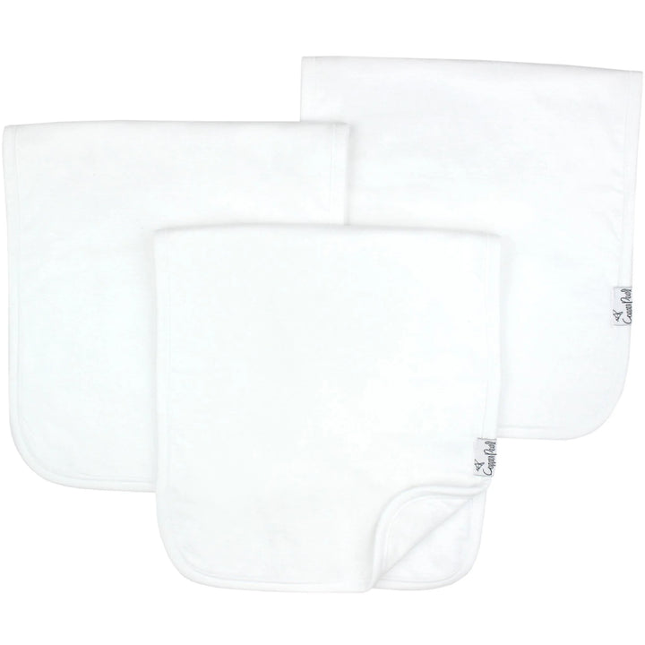 Copper Pearl White Premium Burp Cloth Set