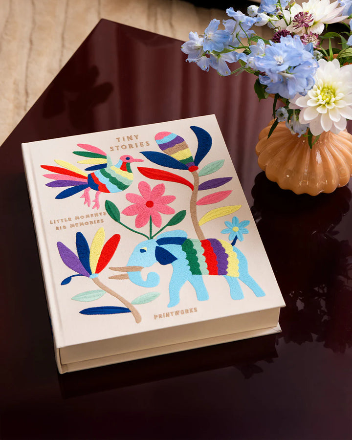 Printworks Embroidered Tiny Stories Baby Photo Album