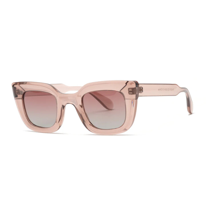 Ryan Simkhai Eyeshop Alaia Dusty Rose Smokey Pink Polarized Sunglasses