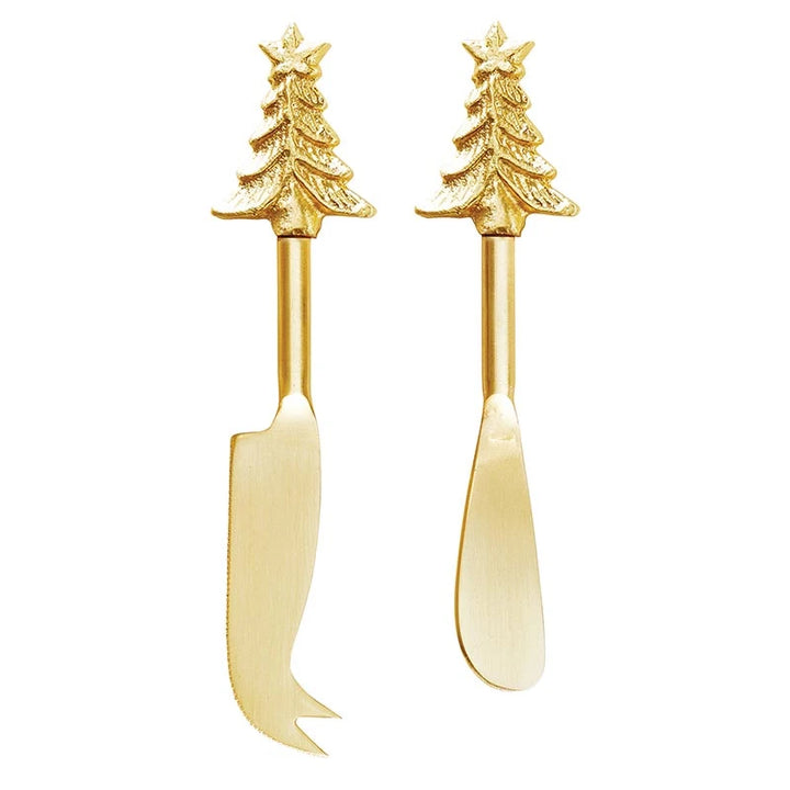 Gold Tree Cheese Knives Set