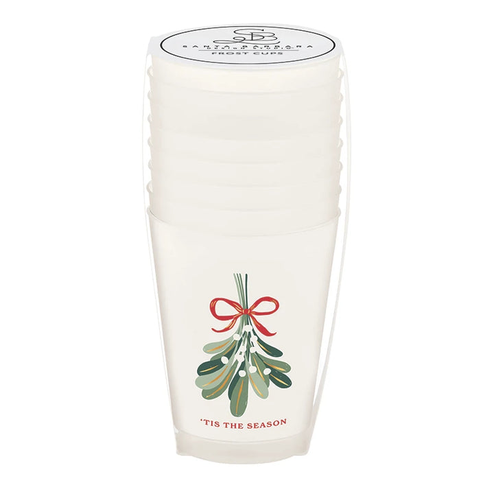 Holiday Theme Frosted Cups