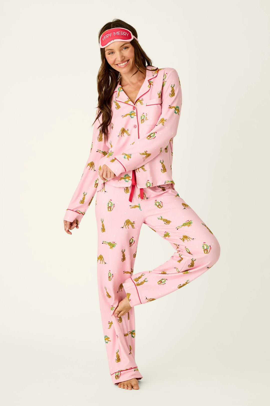 P.J. Salvage Very Merry Wild for the Holidays 3-Piece PJ Set