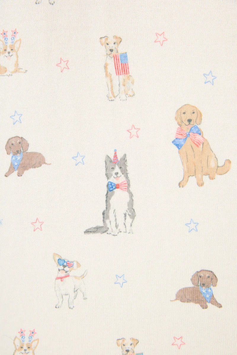 P.J. Salvage Red, White, & Woof Patriotic Pups Shorts