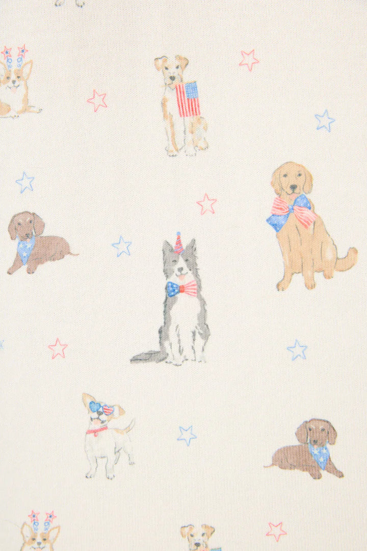 P.J. Salvage Red, White, & Woof Patriotic Pups Shorts