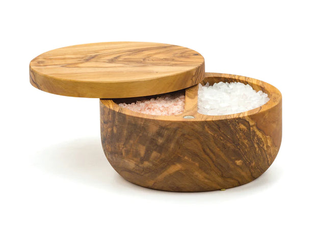 Olive Wood Salt Box