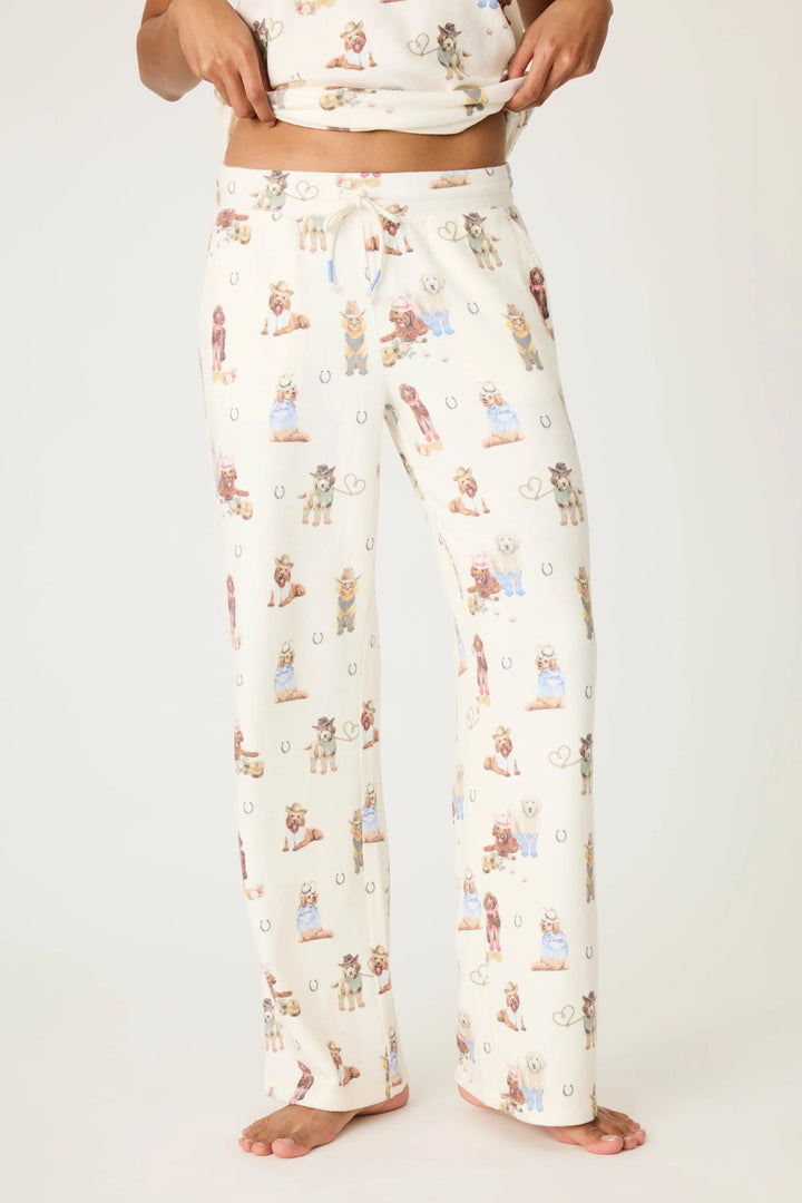P.J. Salvage Ruff on The Range Dog Print Pant