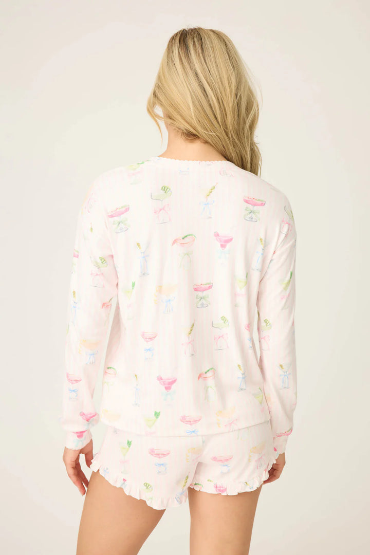 P.J. Salvage Long Sleeve Top Pretty Punch