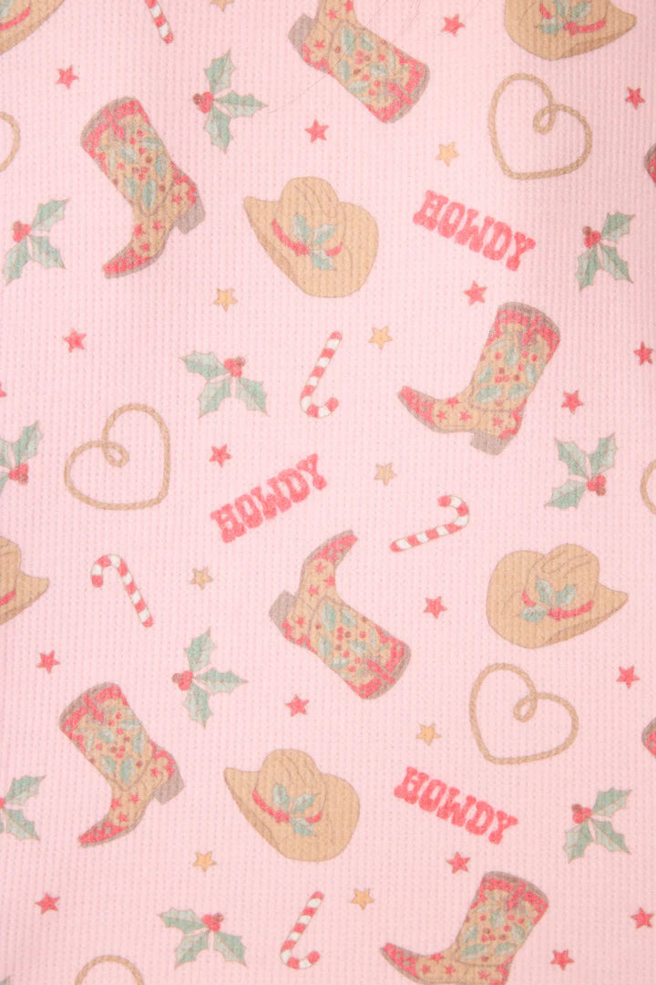 P.J. Salvage Boyfriend Boxer Western Holiday Print Shorts Set