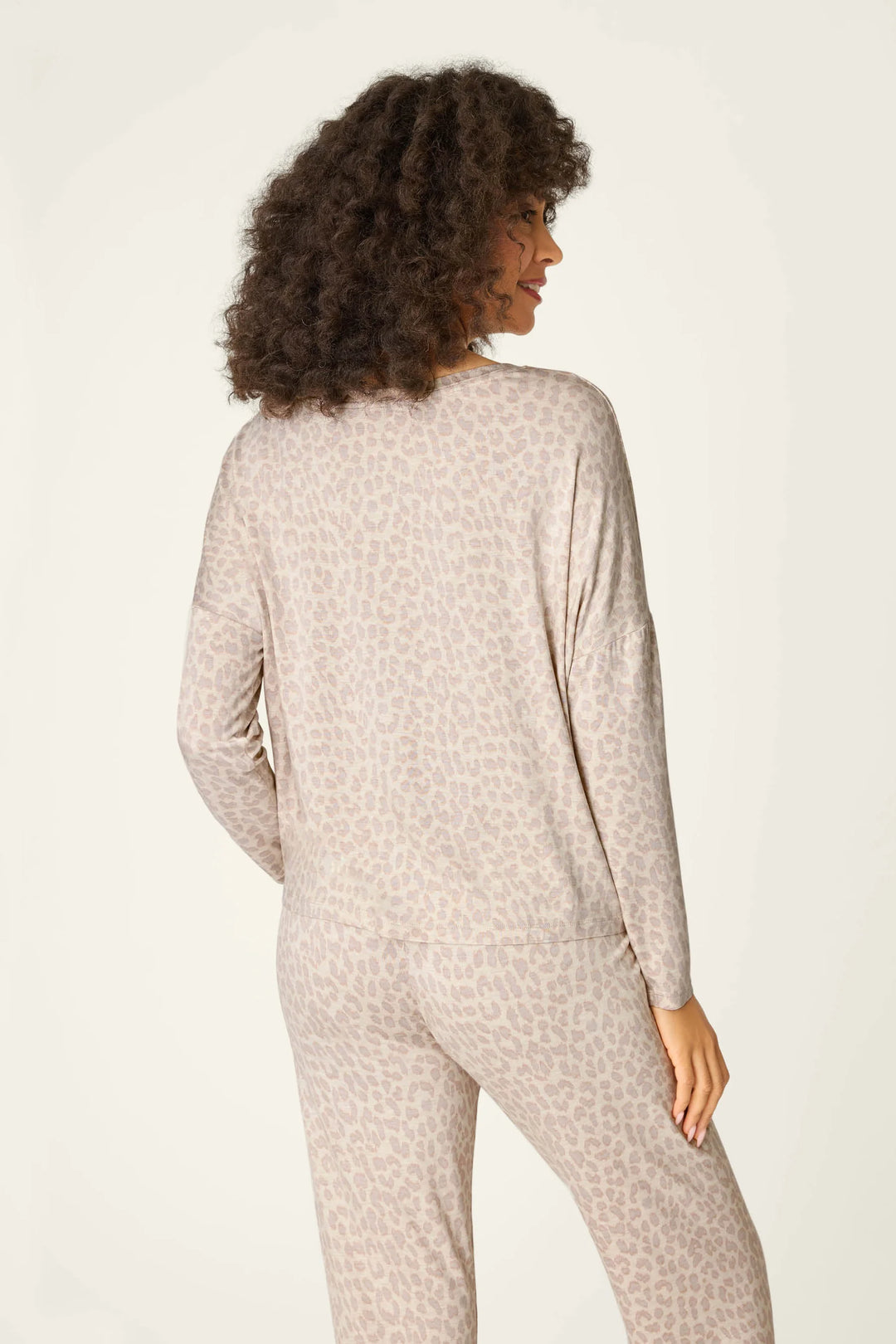 P.J. Salvage Luxe Leopard Dreams Long Sleeve Top