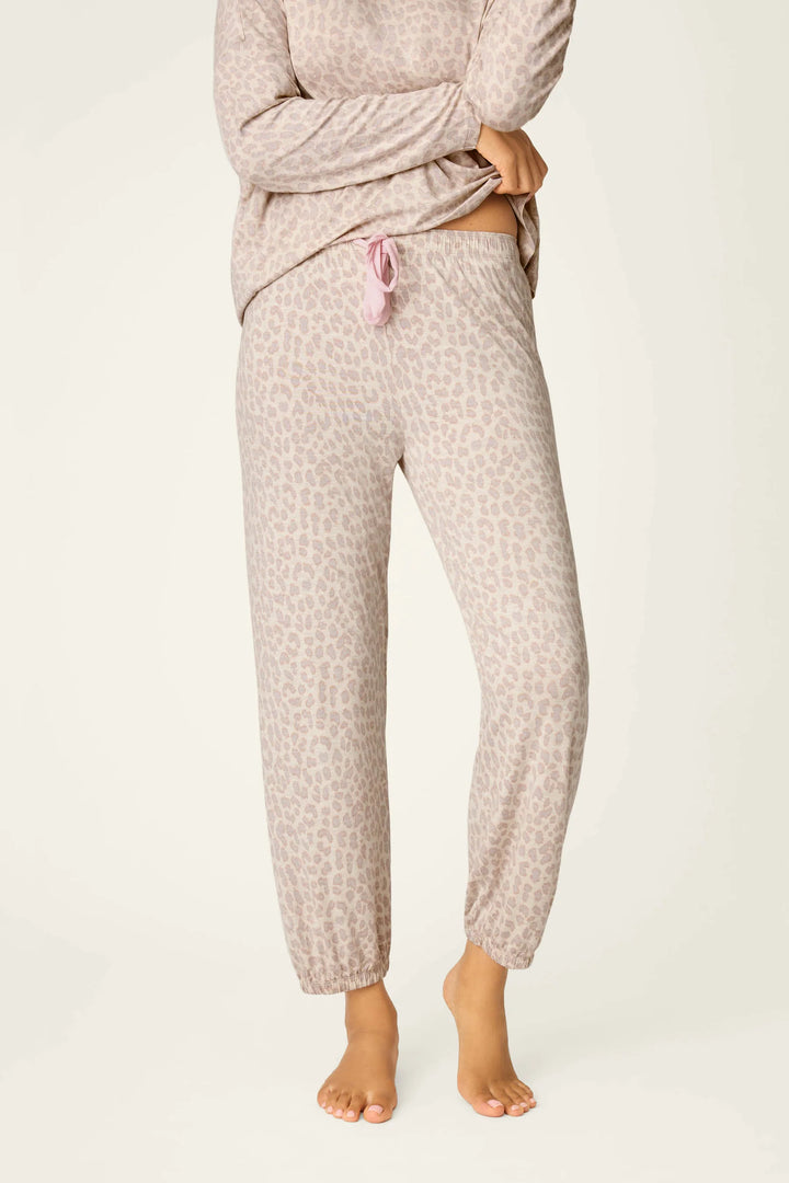 P.J. Salvage Luxe Leopard Dreams Banded Pants