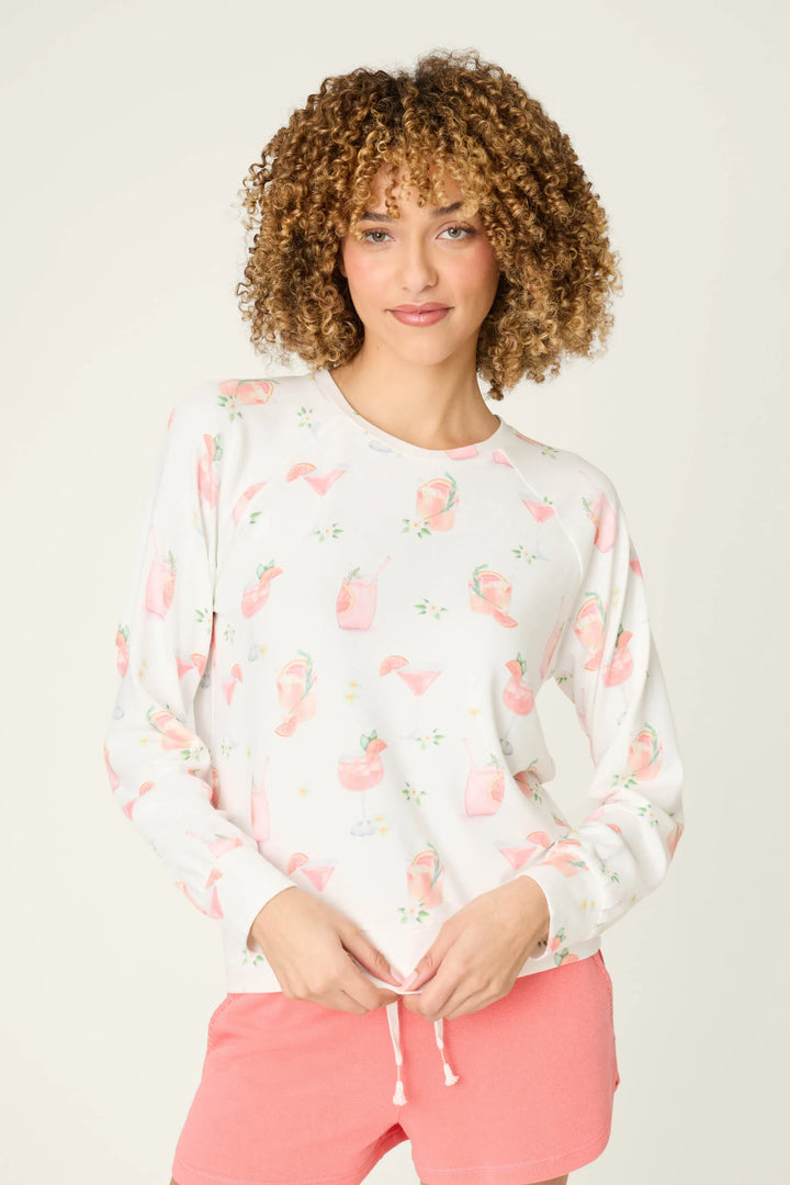 P.J. Salvage Paloma Mama Sweet Sips Long-Sleeve Top & Shorts