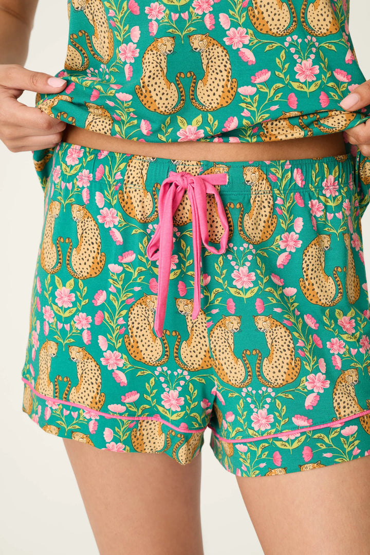 P.J. Salvage Cheetah Bonita Dreams Cheetah Print Pajama Shorts