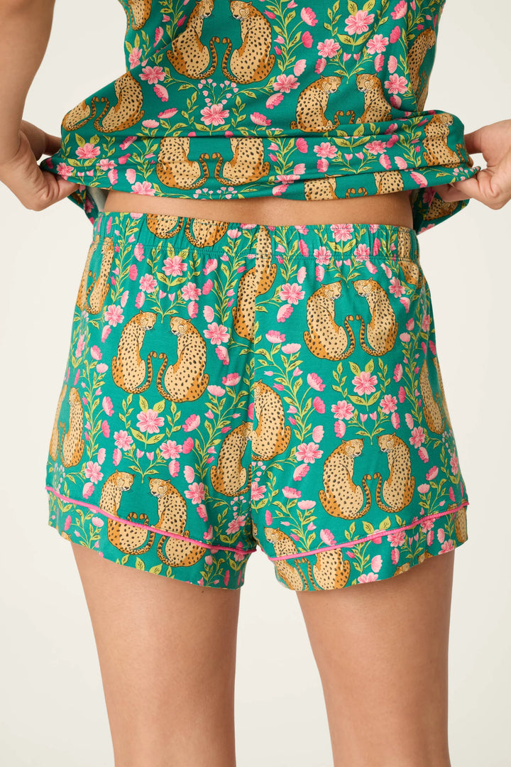 P.J. Salvage Cheetah Bonita Dreams Cheetah Print Pajama Shorts