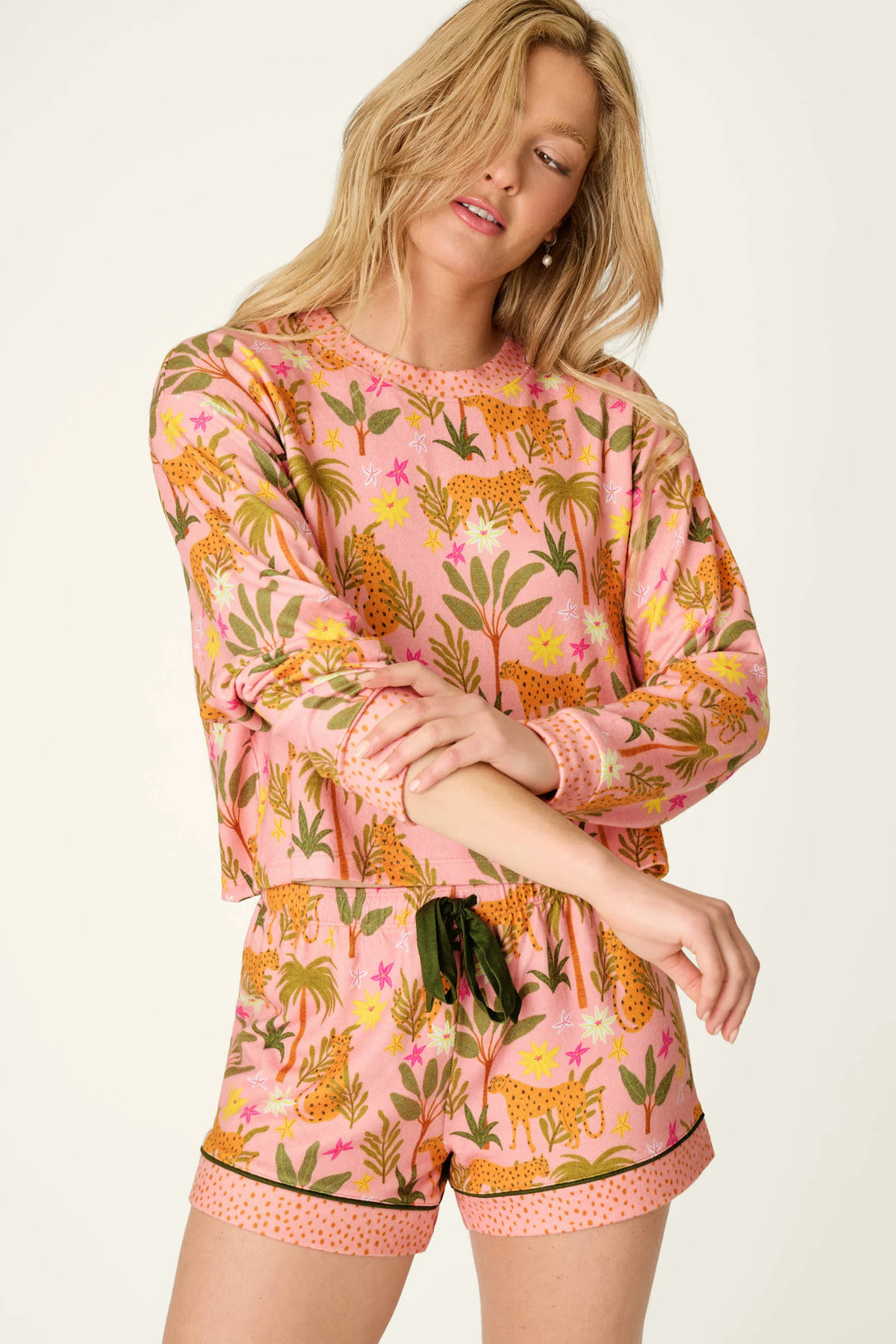 P.J. Salvage In the Jungle Leopard Safari Short PJ Set