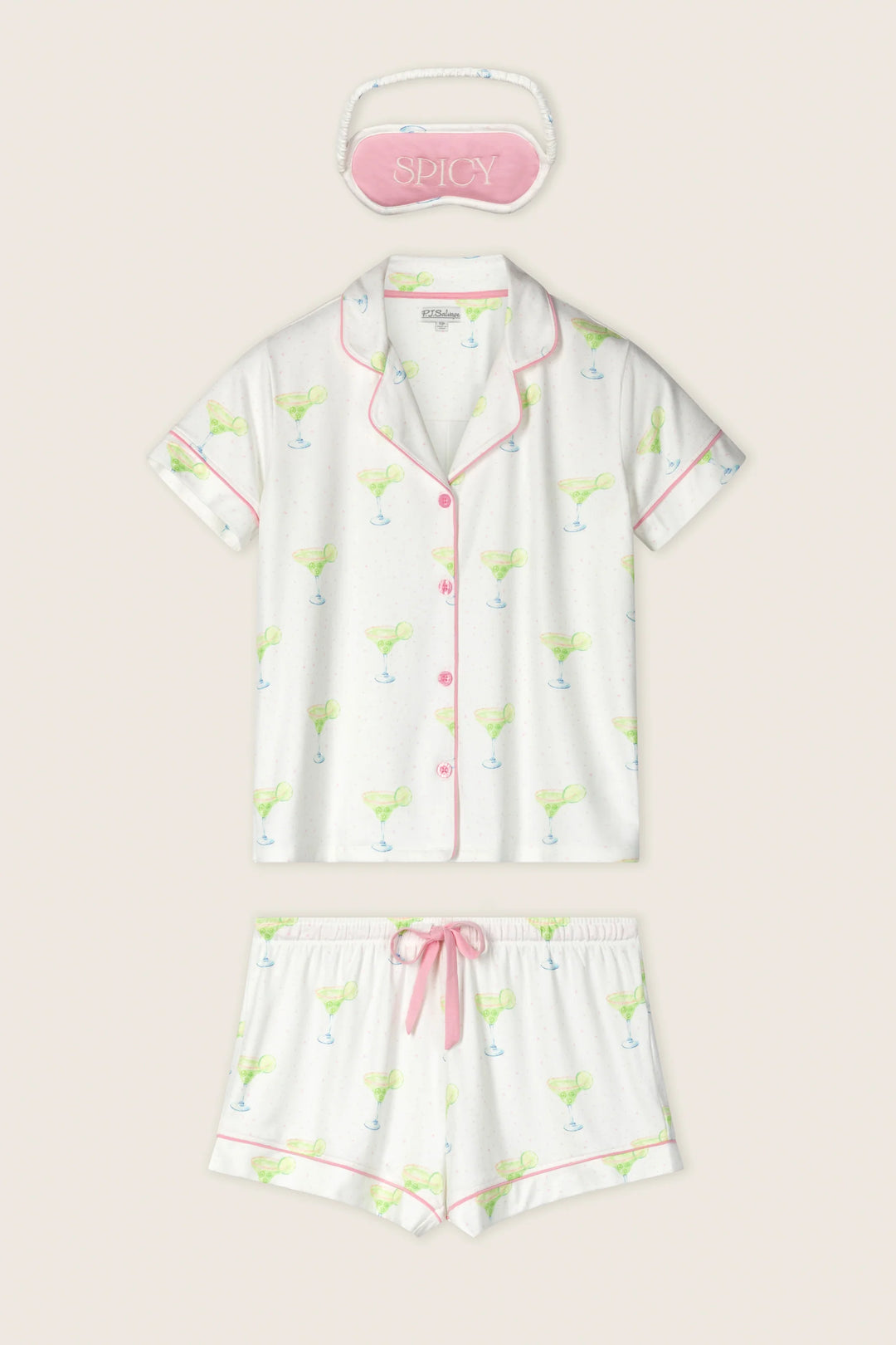P.J. Salvage Margarita Mama Spicy Sips 3-Piece Short PJ Set