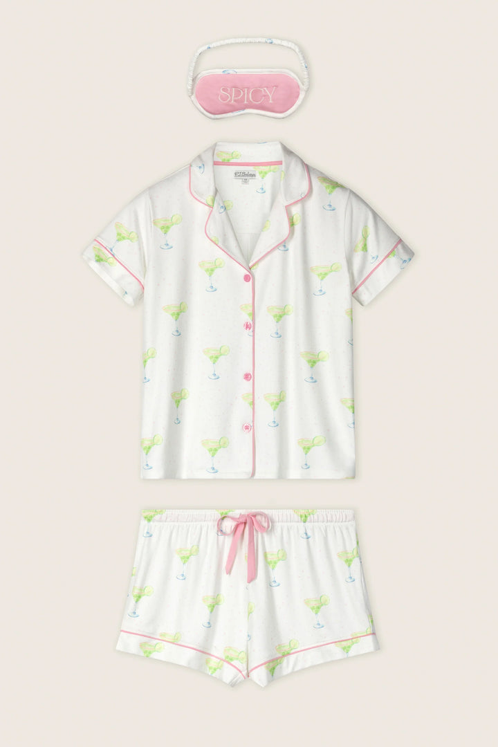 P.J. Salvage Margarita Mama Spicy Sips 3-Piece Short PJ Set