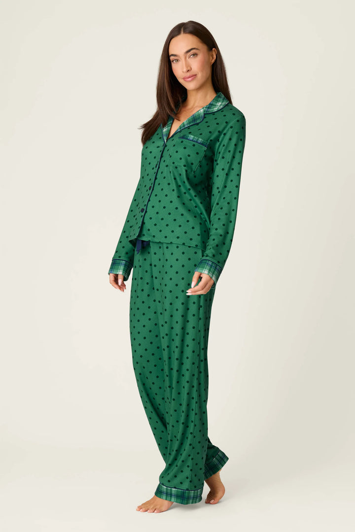 P.J. Salvage Plaid About You Polka Dots & Plaid PJ Set