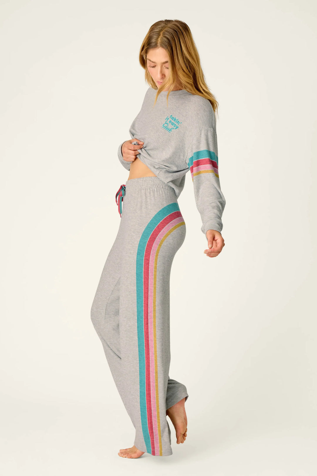 P.J. Salvage Takin’ It Easy Club Striped Lounge Pants