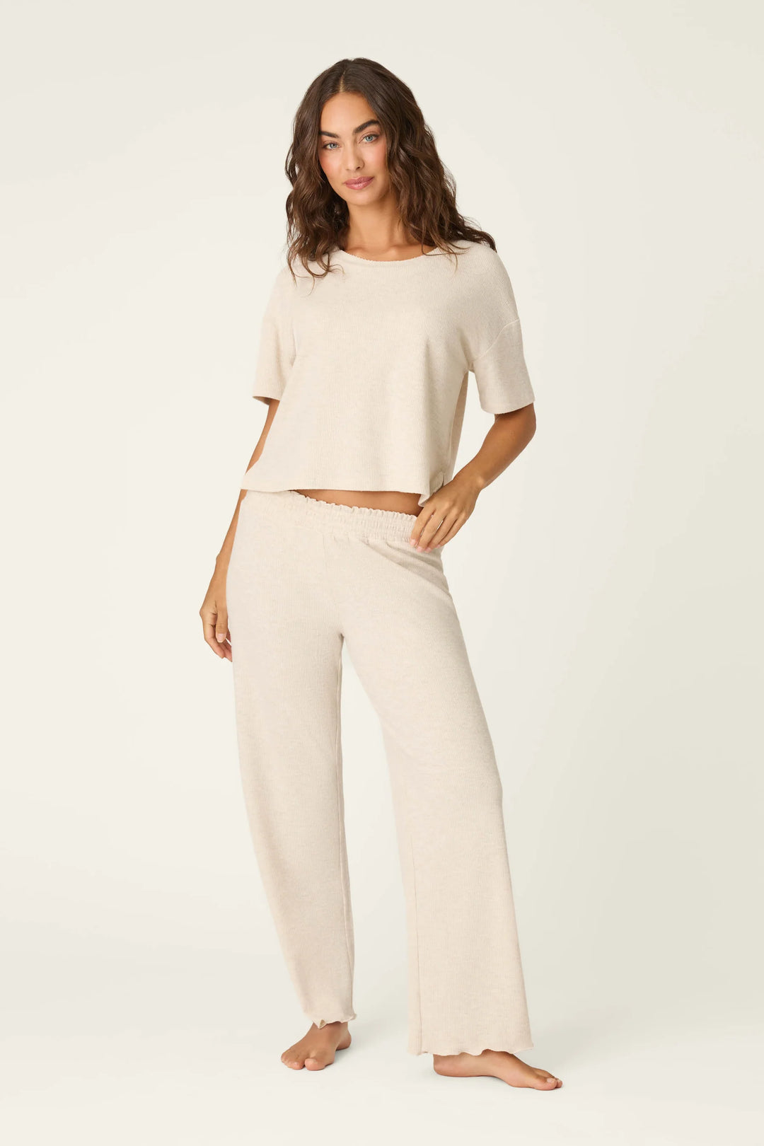 P.J. Salvage Weekend Waffles Cropped PJ Set