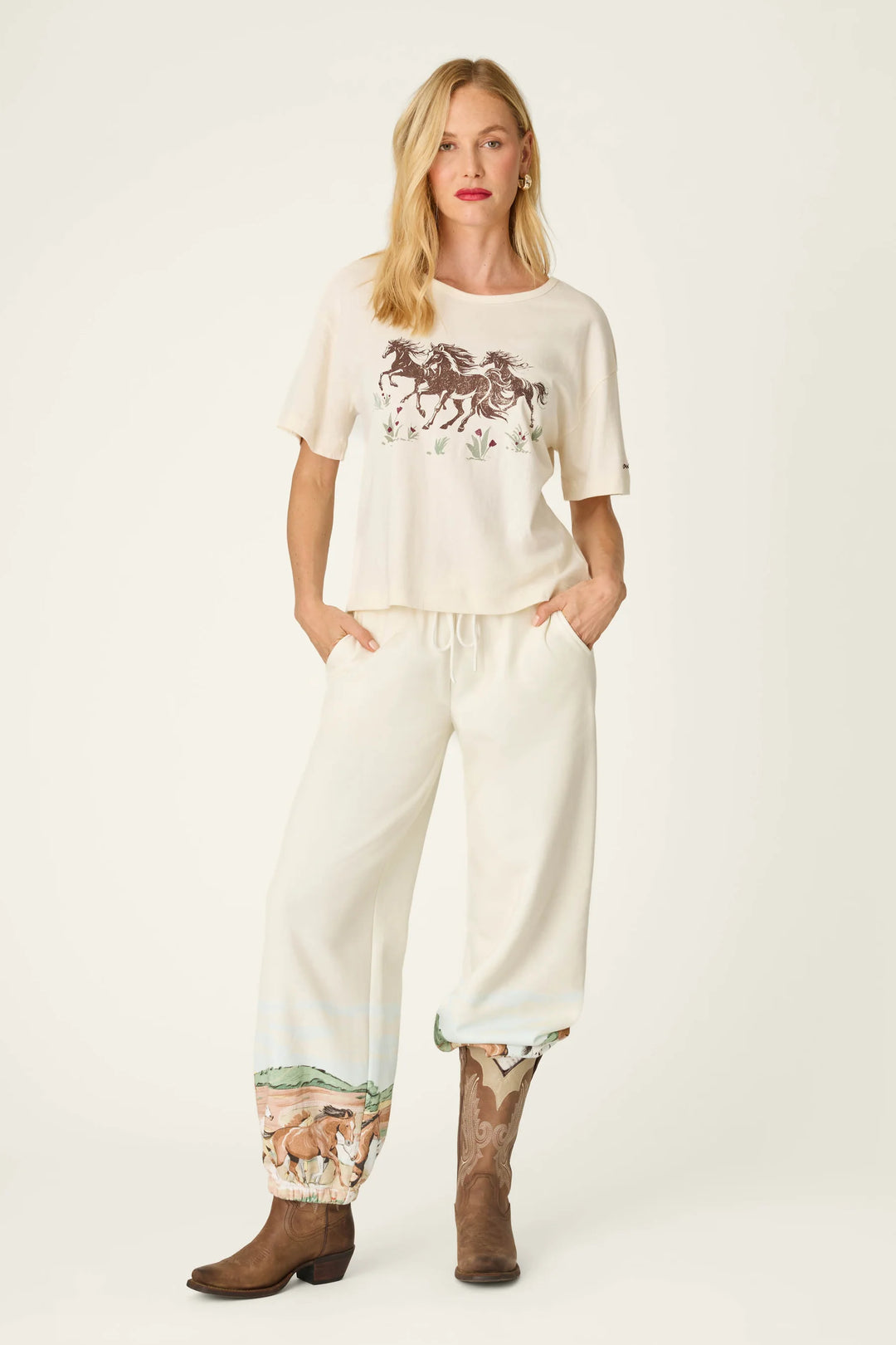 P.J. Salvage Western Ways Wild Horses Graphic Shuggie T-Shirt