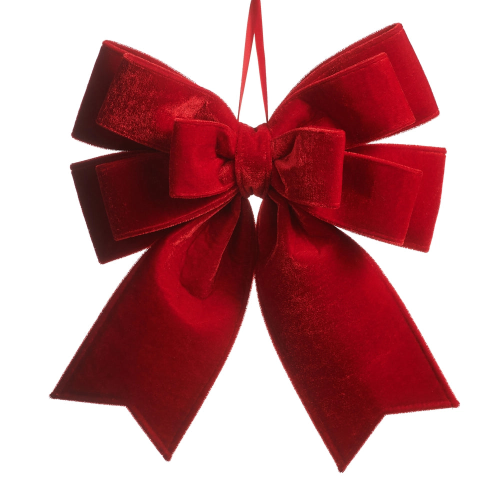 Red Velvet Bow Ornament