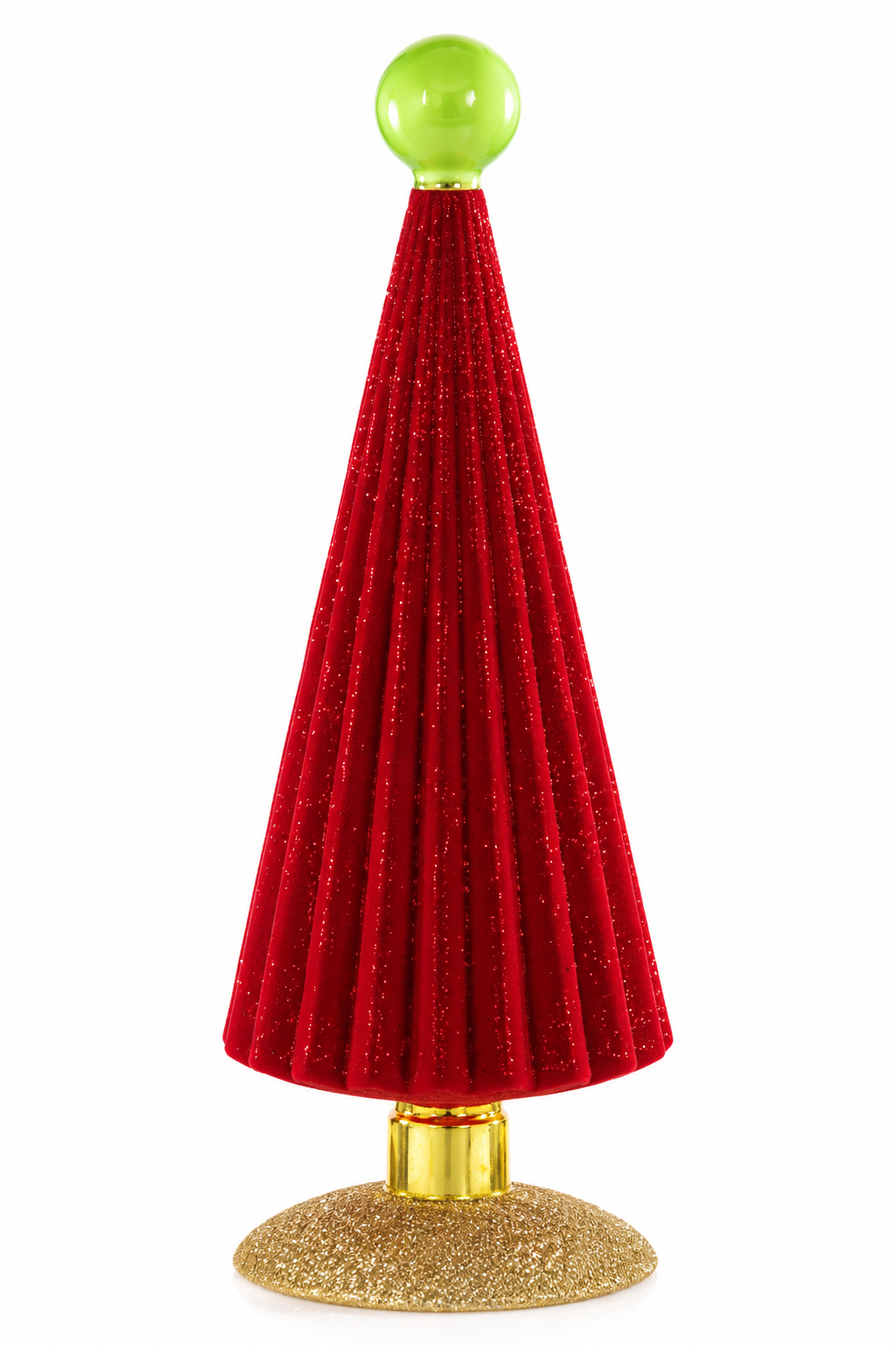 Cody Foster Red Crushed Velvet Traditional Tree