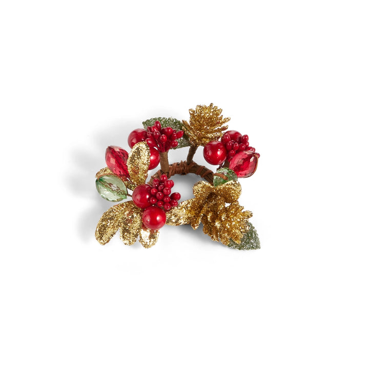 Red and Gold Candle Ring