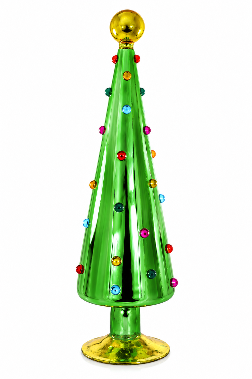 Cody Foster Decorated Dotted Green Tabletop Tree