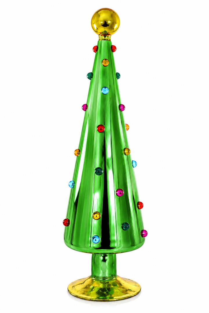 Cody Foster Decorated Dotted Green Tabletop Tree
