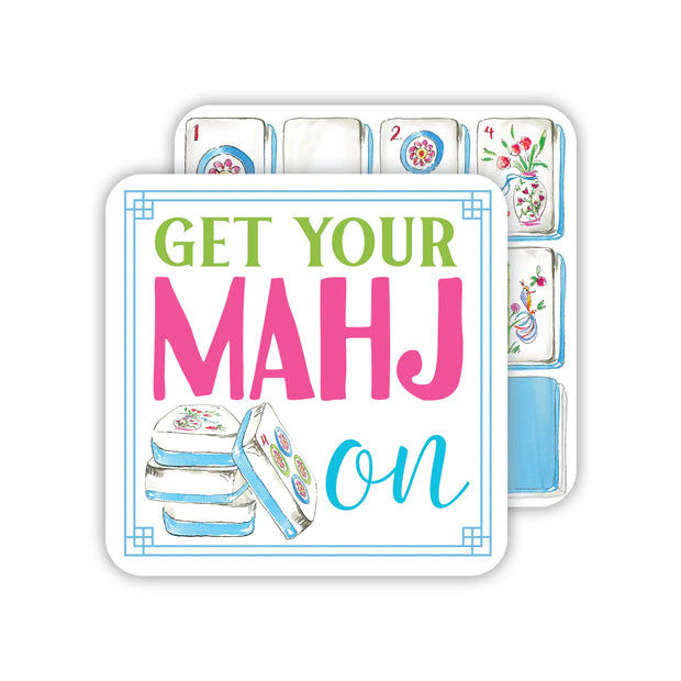Rosanne Beck - Get Your Mahj On Paper Coasters
