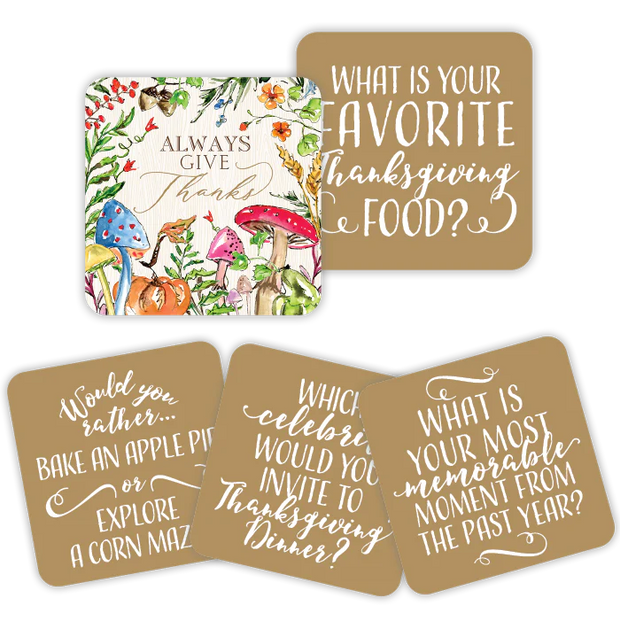 Rosanne Beck - Woodland Mushrooms Conversation Coasters