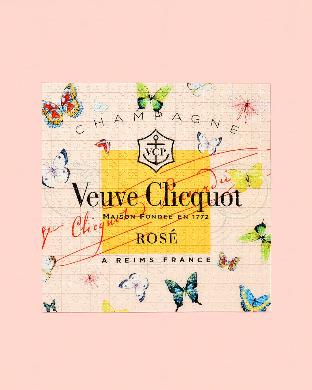 Tart by Taylor Veuve Clicquot Rosé Butterfly Acrylic Puzzle