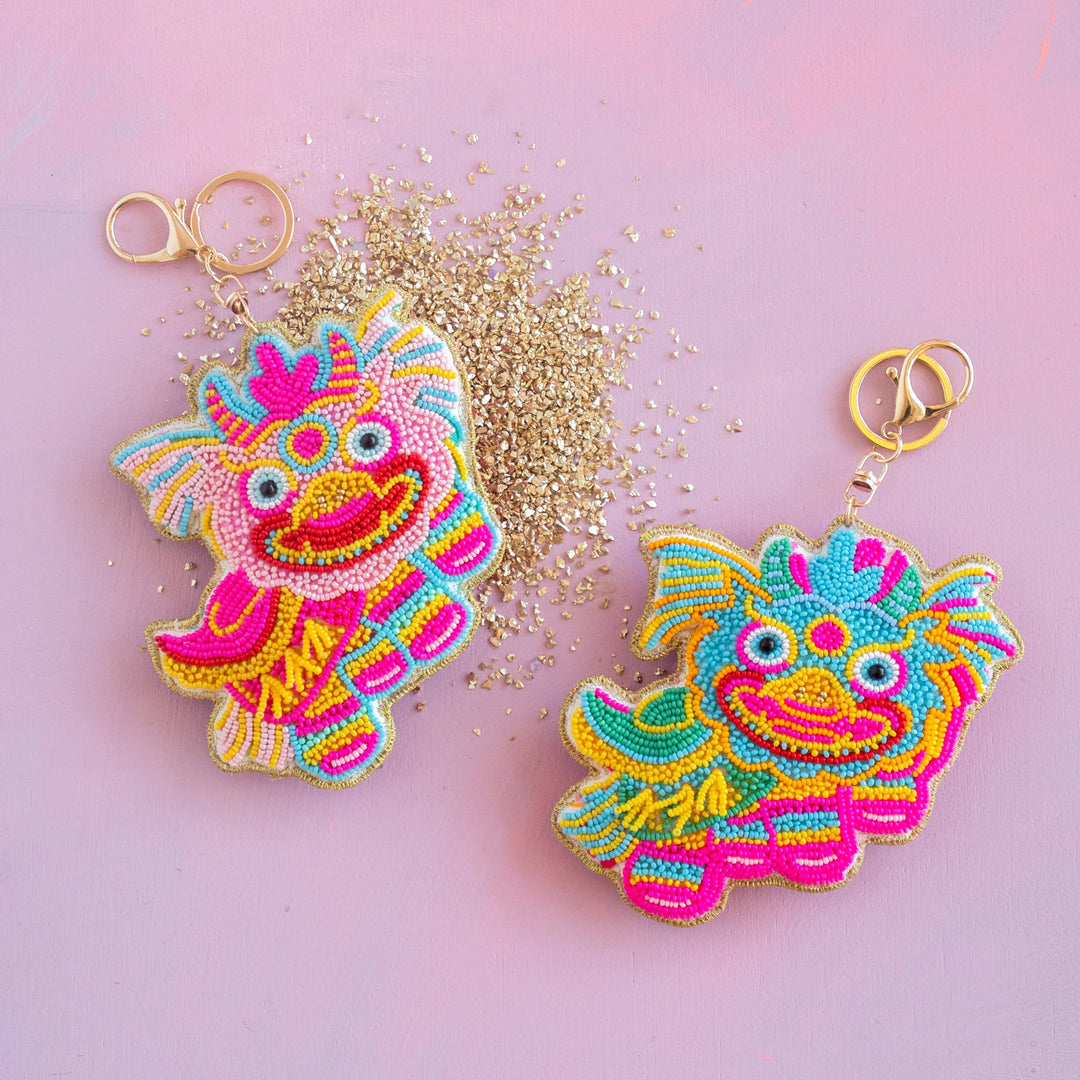 Glitterville Loopsy the Dragon Beaded Bag Charm
